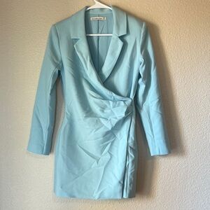 Abercrombie & Fitch Light Blue Long Sleeve Dress